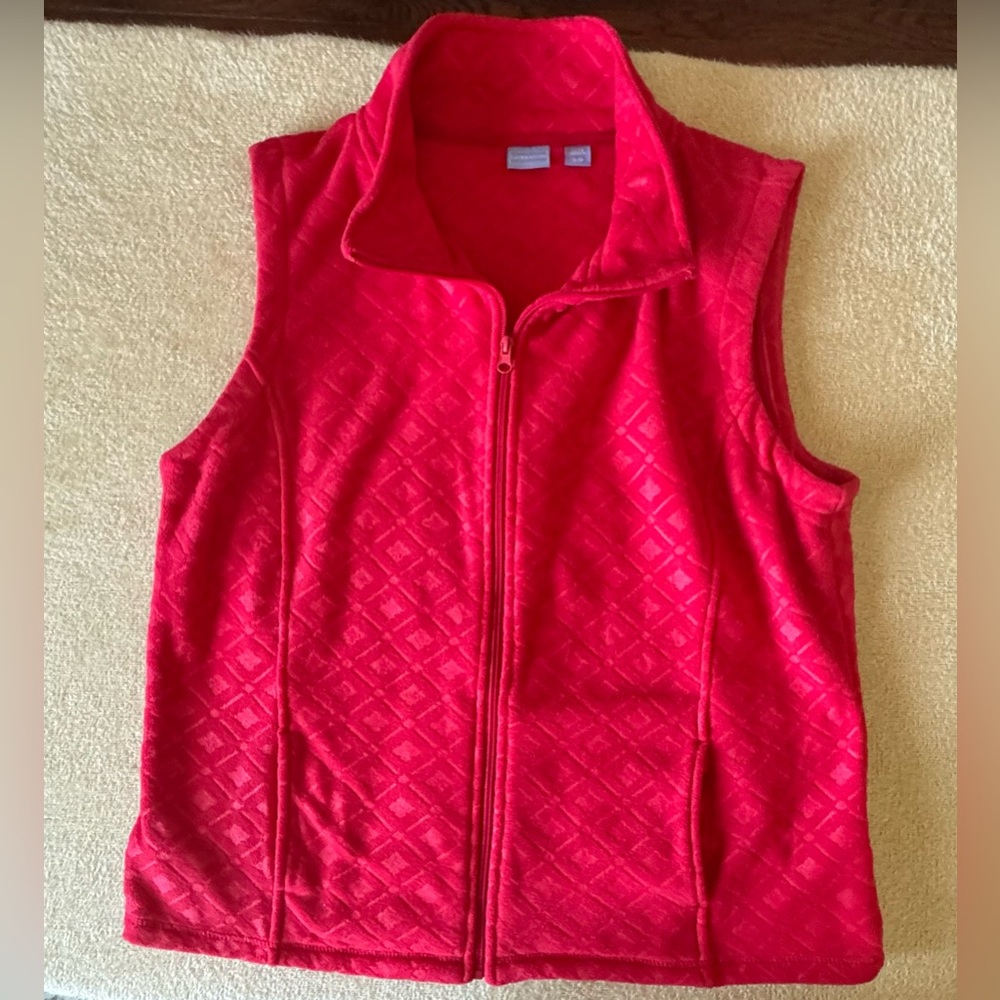 Laura Scott Vibrant Red Sleeveless Vest